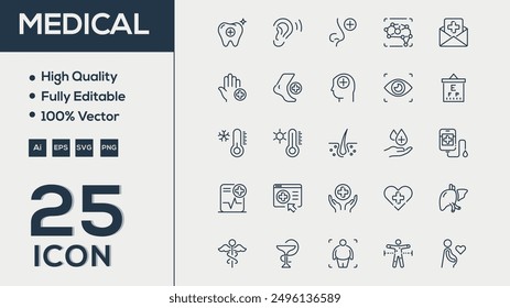 Medical icon collection vector illustrator