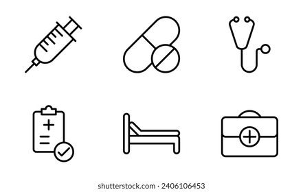 Medical Icon Design Template in Style