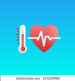 Medical Icon For Element Use, With Blue Gradient To Make It Look Healty