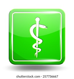 Medical Icon Emergency Symbol Green Set Stock Vector (Royalty Free ...