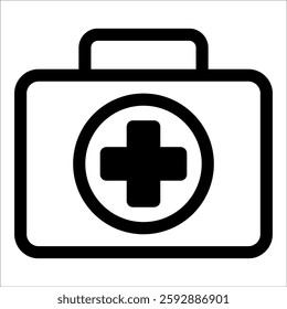 Medical icon first aid kit symbol simple