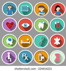 Medical icon  in flat design