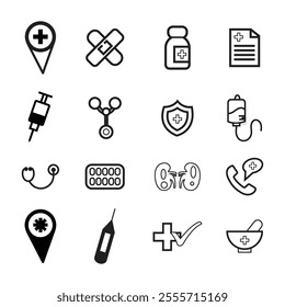 Medical icon healthcare and medicine insurance
