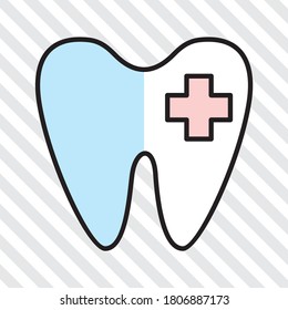 medical icon. isolated in striped background