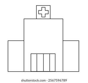 medical icon in linear style in vector. isolated image for apps stickers website logo print