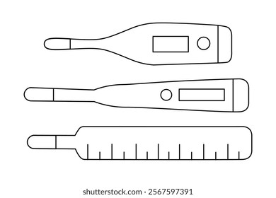 medical icon in linear style in vector. isolated image for apps stickers website logo print