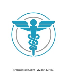 Logo-Design des medizinischen Symbols, Vektorgrafik