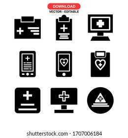 medical icon or logo isolated sign symbol vector illustration - Collection of high quality black style vector icons
