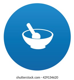 Medical icon on blue button,vector