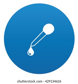 Medical icon on blue button,vector