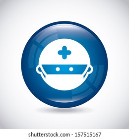 medical icon over gray background vector illustration