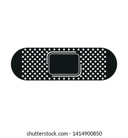 The medical icon of a patch. Simple vector illustration.