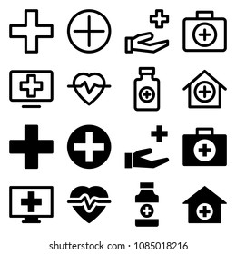 medical icon set