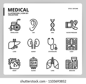 Medical icon set