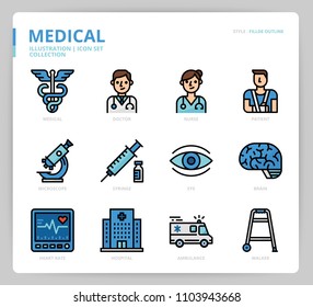 Medical icon set