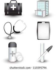 medical icon set