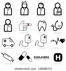 Medical icon set