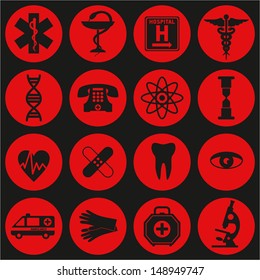 Medical icon set.