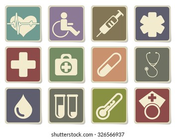 medical icon set