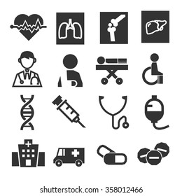medical icon set