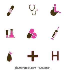 conjunto de ícones médicos