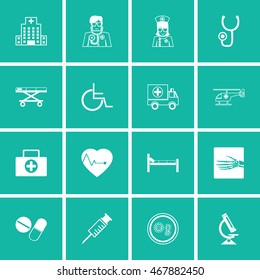 medical icon set