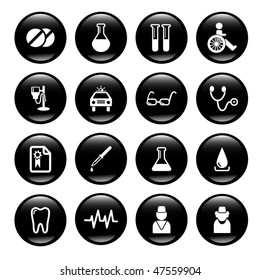 medical icon set