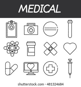 Medical icon set