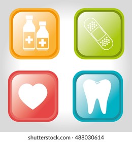 medical icon set