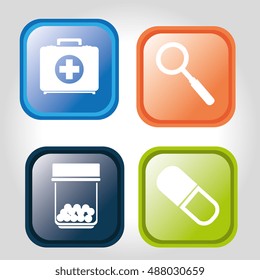 medical icon set