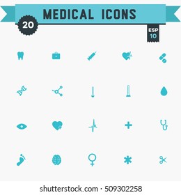 medical icon set
