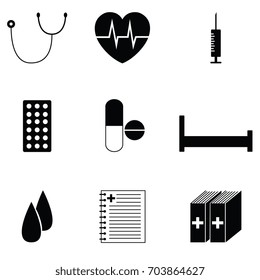 medical icon set