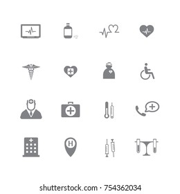 medical icon set