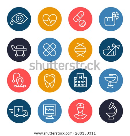 Medical icon set