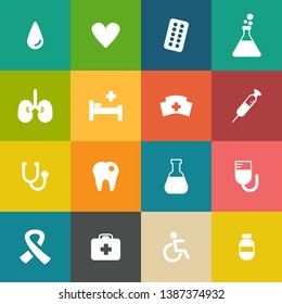 Medical icon set, computer Internet symbols, website icons, web design icons, vector illustration, vector design