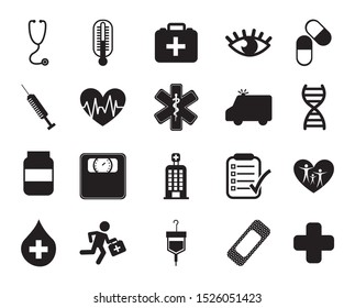 Vector Set Collection 16 Medical Healthcare Stock Vector (Royalty Free ...