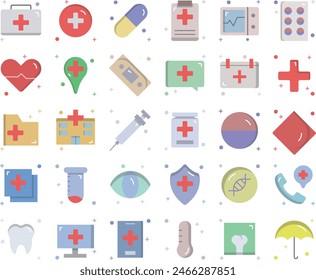 Medical icon set design vector illustration stock