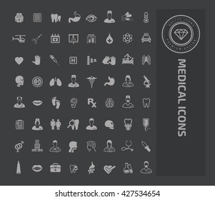Medical icon set design,vector