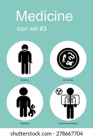 Medical icon set. Editable vector illustration.