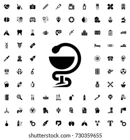 Medical icon. set of filled medicine icons.