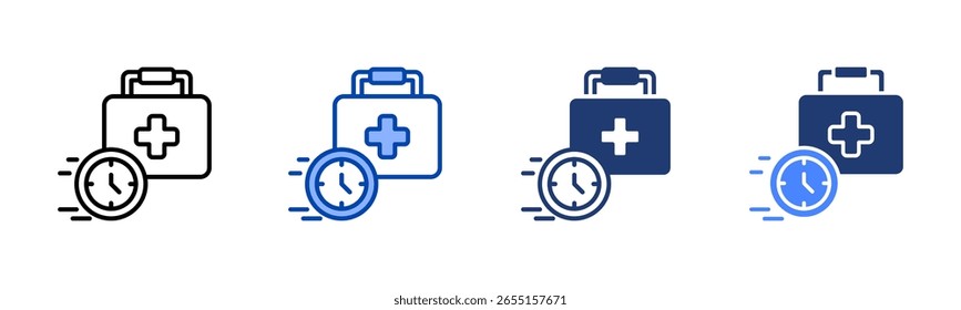 Conjunto de iconos médicos colección de estilo múltiple