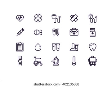 Medical icon set vector.