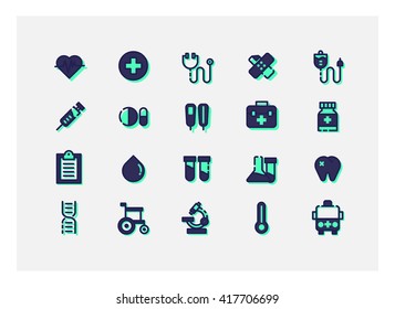 Medical icon set vector.