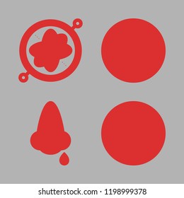 medical icon set. vector set about flask, nose, science and flasks icons set.