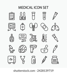 Medical icon set vector illsutration