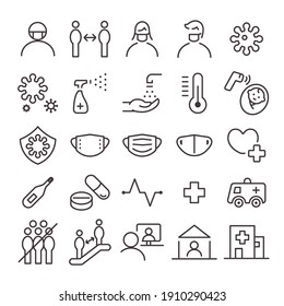 Medical icon set. vector illustration. 