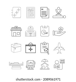 Medical Icon Set Vector Illustration Logo Template
