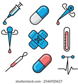 Medical Icon Set Vector illustration