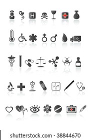 medical icon set. Vector illustration