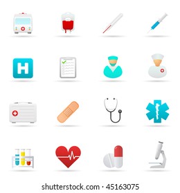 Medical Icon Set. Vector illustration.